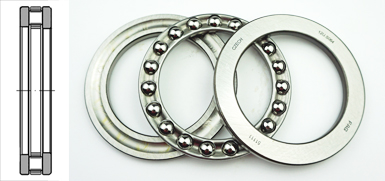 Axialkugellager einseitig